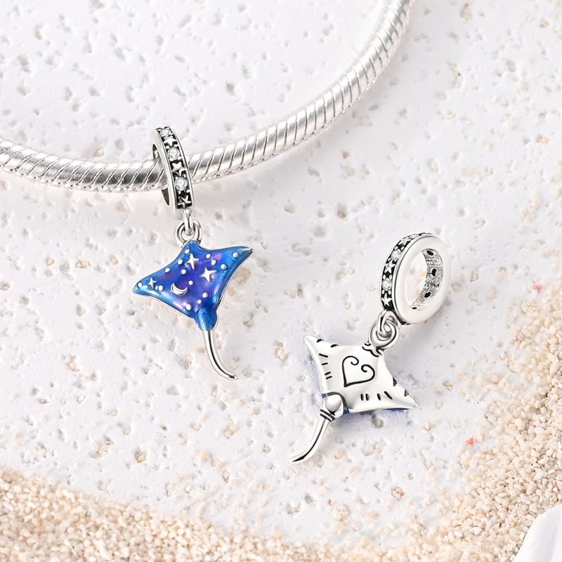 Glow-in-the-Dark Cosmic Stingray Dangle Charm