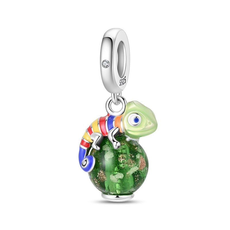Glow in the Dark Luminous Chameleon Dangle Charm