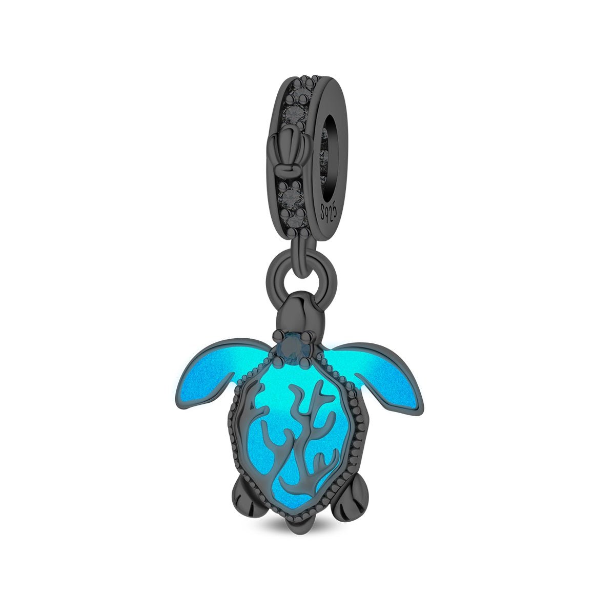 Glow-in-the-Dark Sea Turtle Ocean Dangle Charm