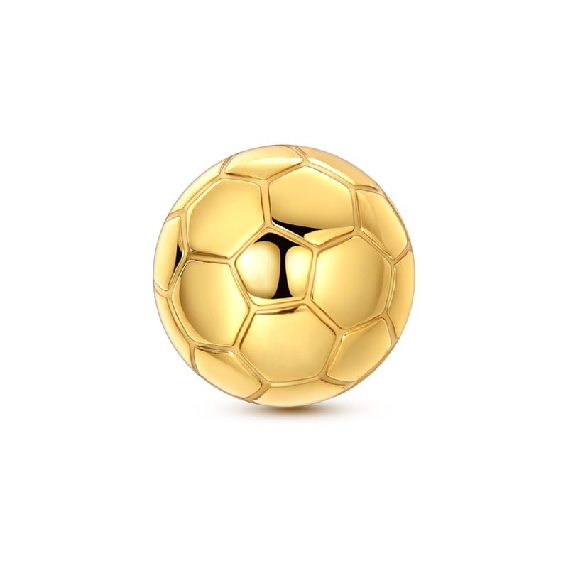 Gold Football Ball Charm