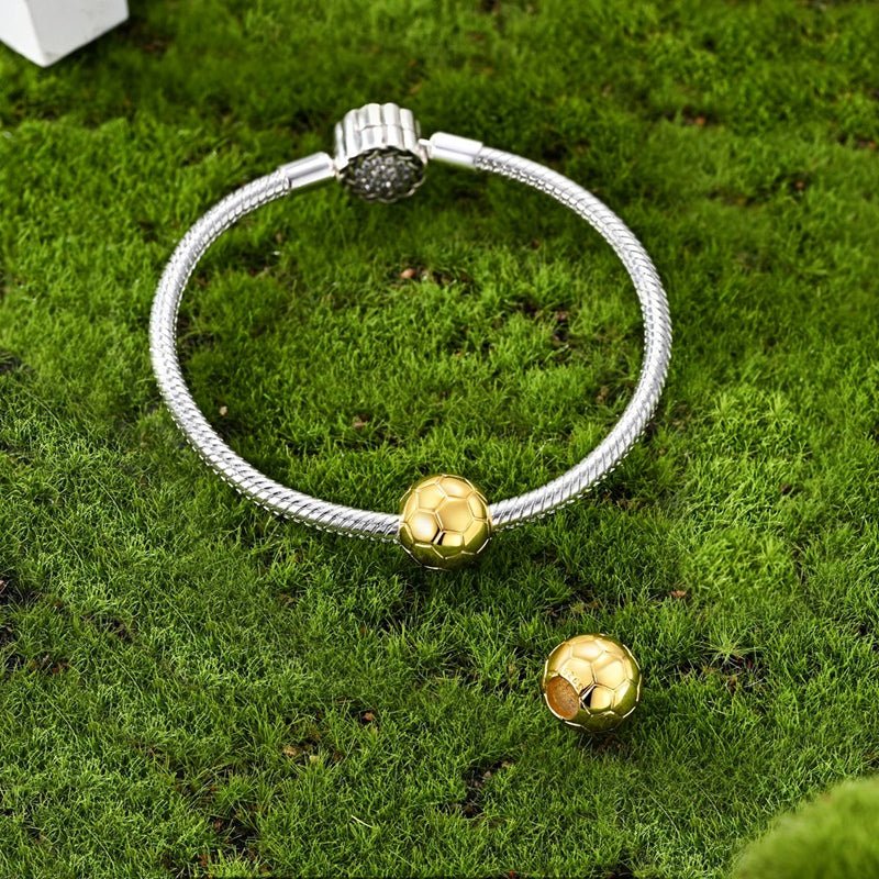 Gold Football Ball Charm