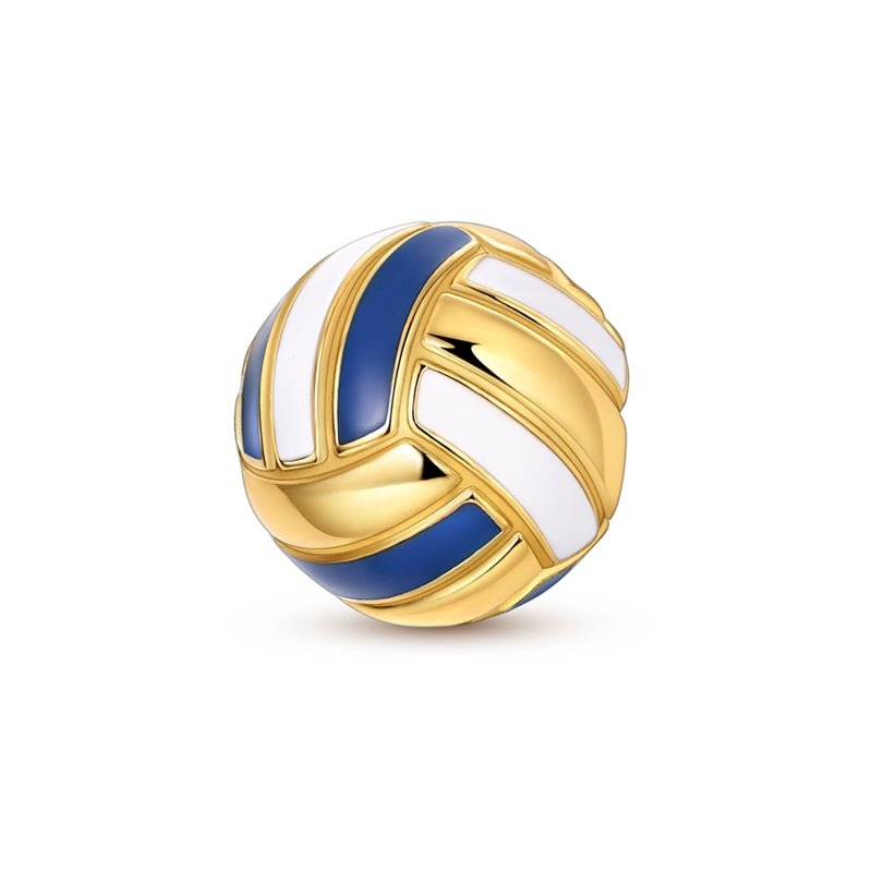 Gold Volleyball Charm