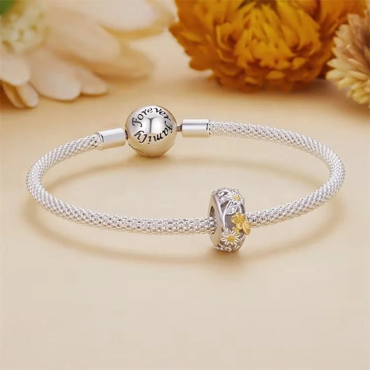 Golden Butterfly & Floral Garden Charm