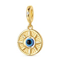 Golden Compass Evil Eye Dangle Charm