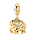 Golden Elephant of Luck & Love Dangle Charm
