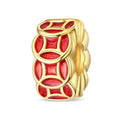 Golden Red Lucky Lantern Charm