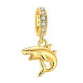 Golden Shark Dangle Charm