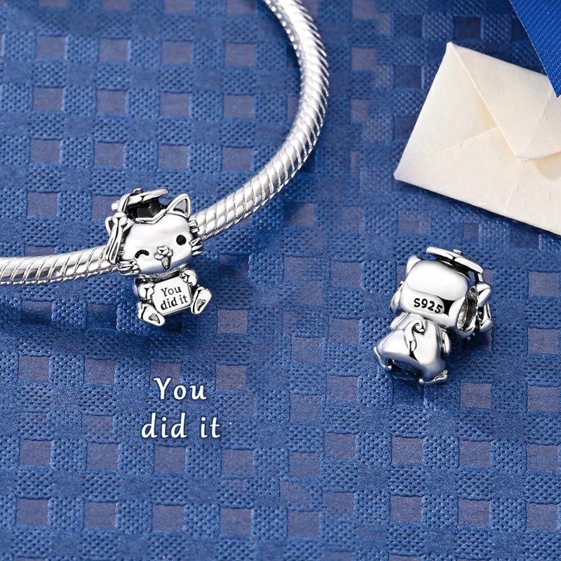 Graduation Cat “You Did It” Charm
