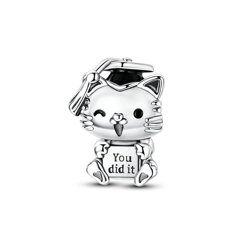 Graduation Cat “You Did It” Charm