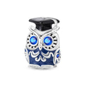 Graduation Owl with Blue Crystal Eyes Charm