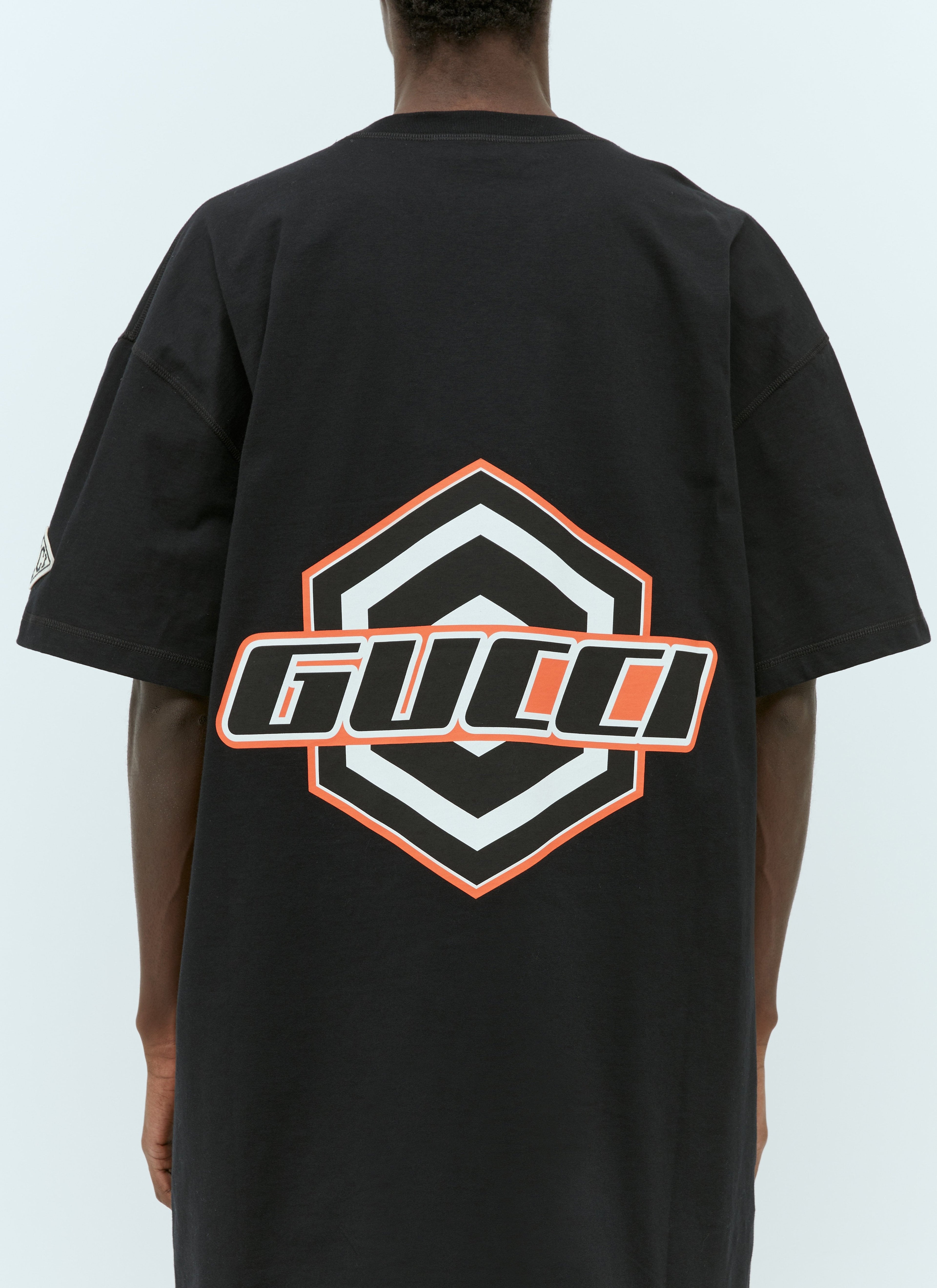Gucci Men Logo Emblems T-Shirt