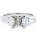 1/3ct Diamond Semi-Mount Engagement Ring 14K Setting Size Selectable
