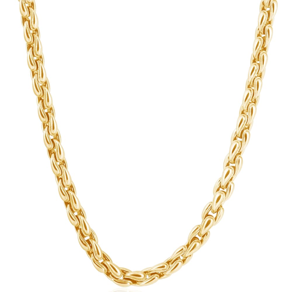 Men's 14k Gold (83gram) or Platinum (156gram) 7mm Link Chain Necklace 20"
