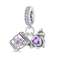 Halloween Bat & Book Dangle Charm