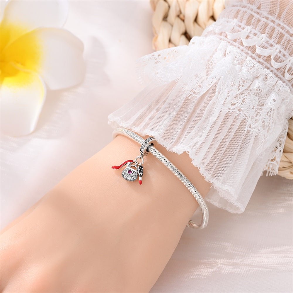 Handbag, Lipstick & High Heel Glam Dangle Charm