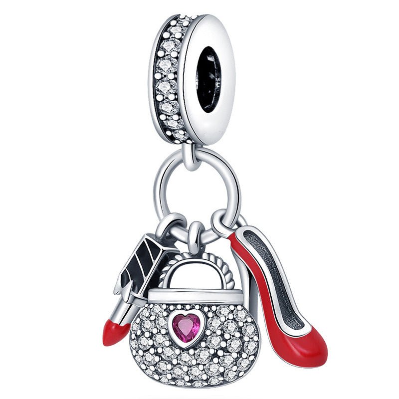 Handbag, Lipstick & High Heel Glam Dangle Charm