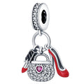 Handbag, Lipstick & High Heel Glam Dangle Charm