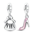 Handbag & Pink High Heel Dangle Charm