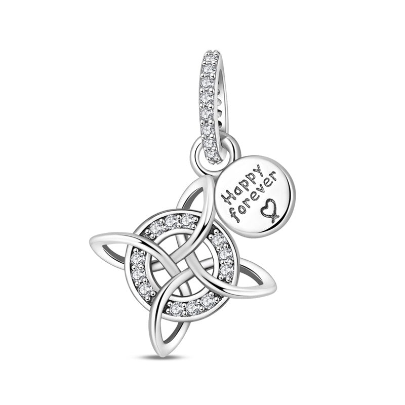 Happy Forever Celtic Knot Dangle Charm
