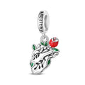 Healthy Heart with Rose Dangle Charm
