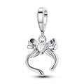 Heart & Bow Dangle Charm
