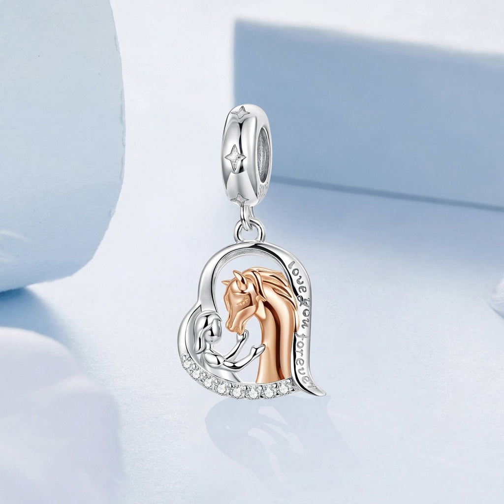 Horse & Heart Forever Bond Dangle Charm