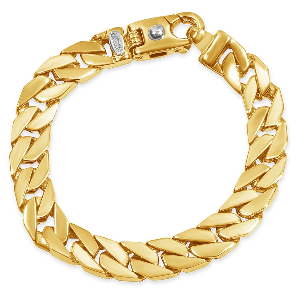 Braccio Men's 33 Gram Curb Link Solid Silver Bracelet 8.5" Size: 8.5