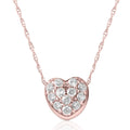1/4Ct Diamond Petite Diamond Pendant Necklace in 14k White, Yellow, or Rose Gold