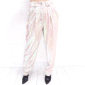 BALMAIN IRRIDESCENT SEQUIN PANTS - SIZE 34