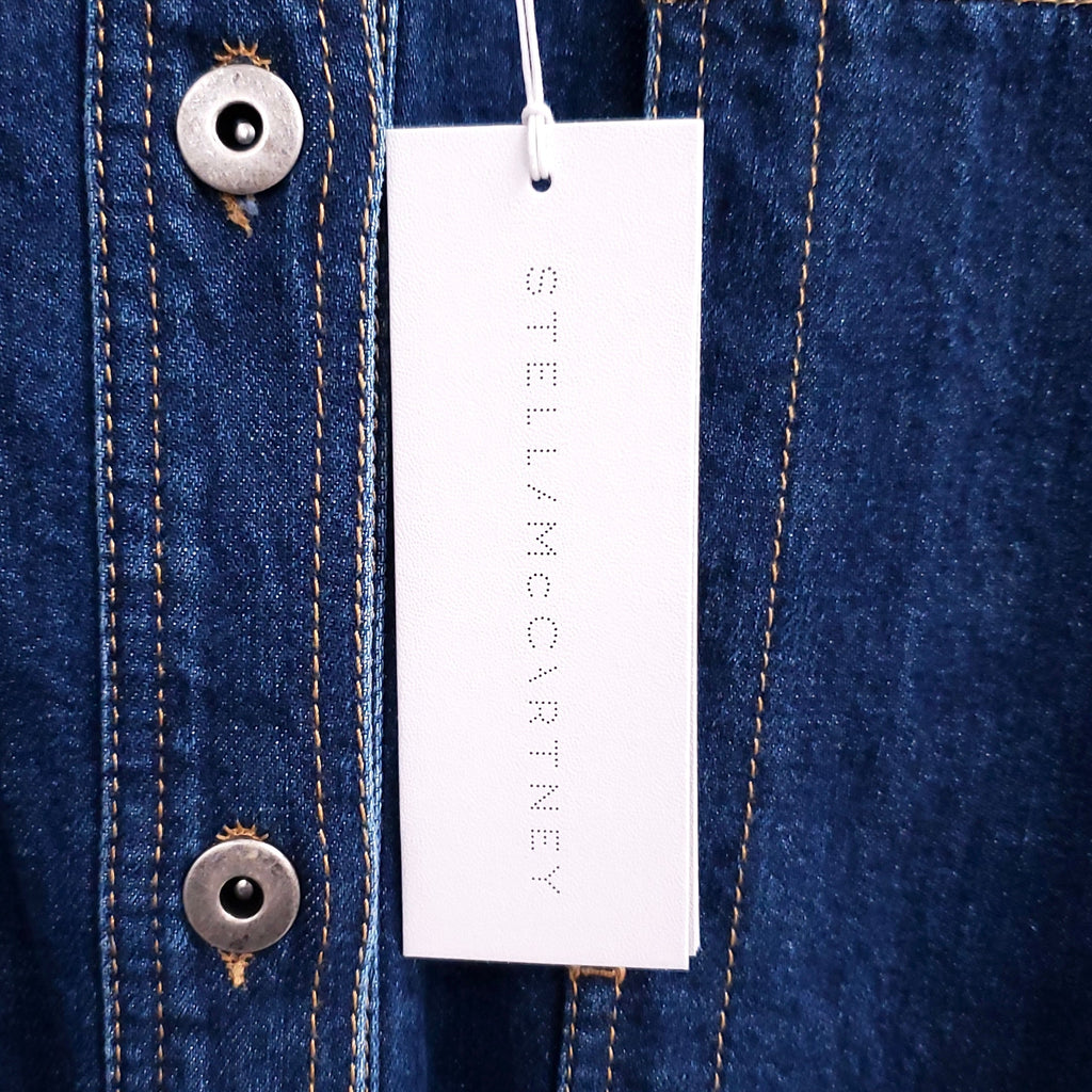 STELLA MCCARTNEY CINCHED JEAN JACKET - SIZE 44