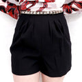 ALEXANDER WANG STUDDED SHORTS - SIZE 0