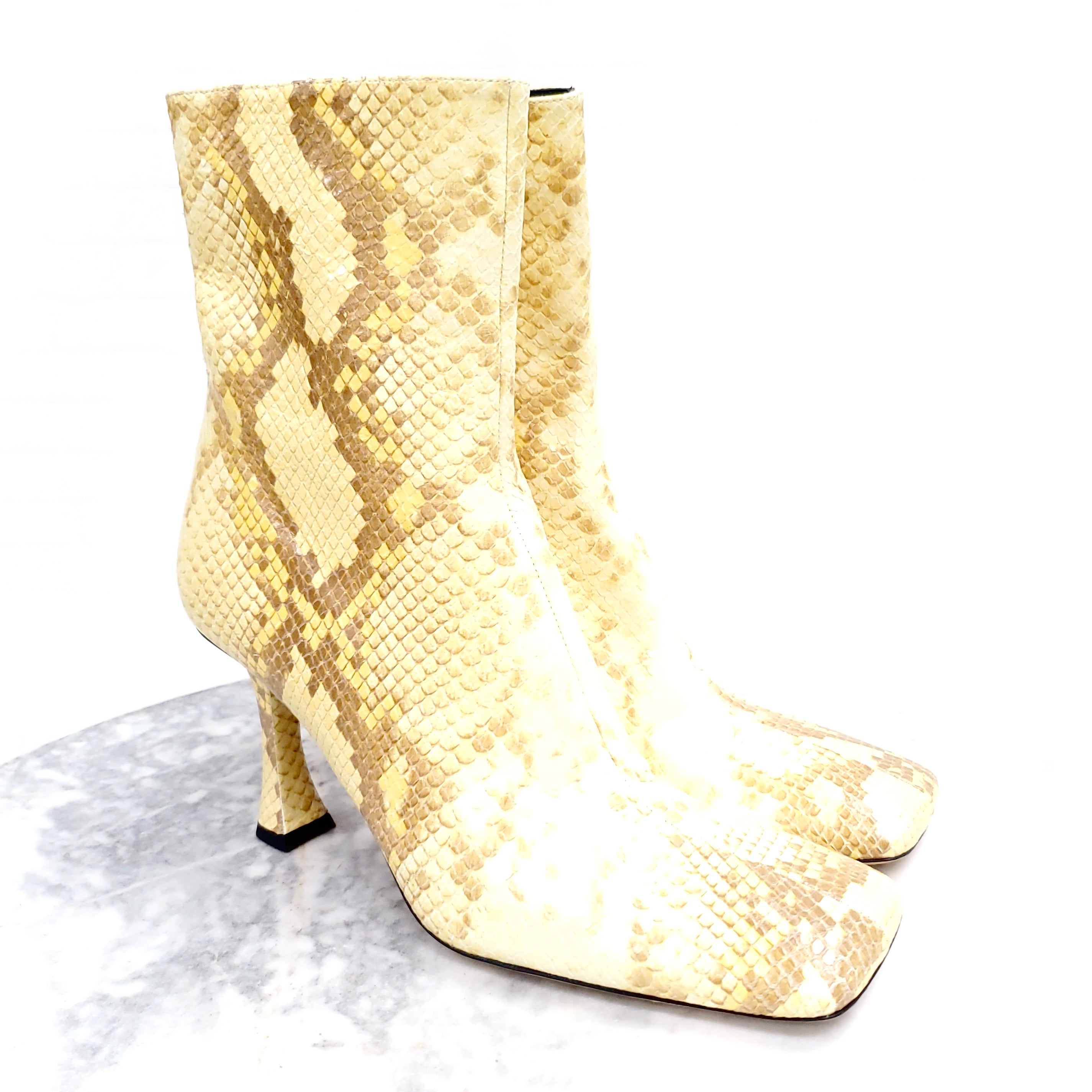 PROENZA SCHOULER SNAKESKIN BOOTS - SIZE 39