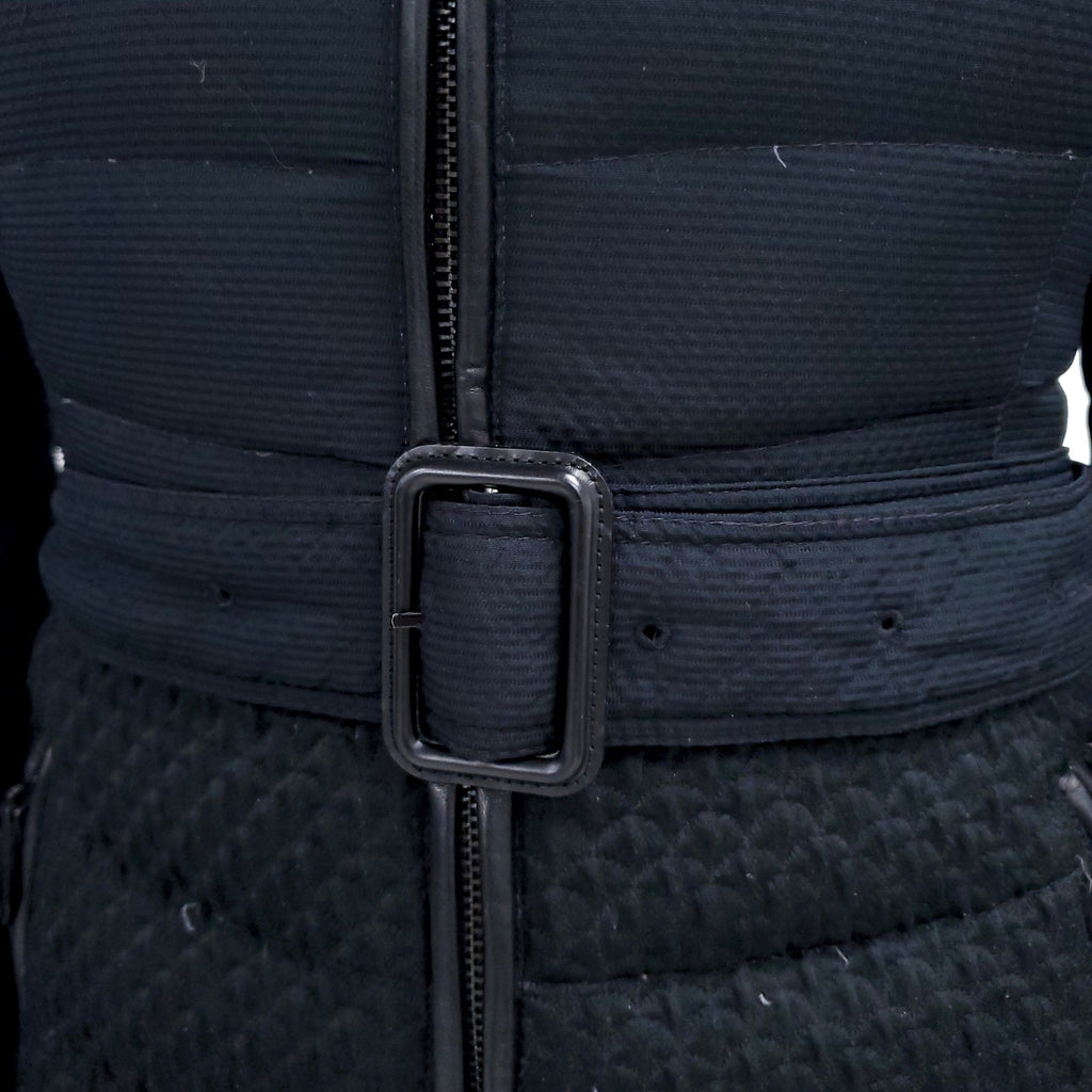 BURBERRY PUFFER JACKET WITH FUR HOOD - SIZE XS