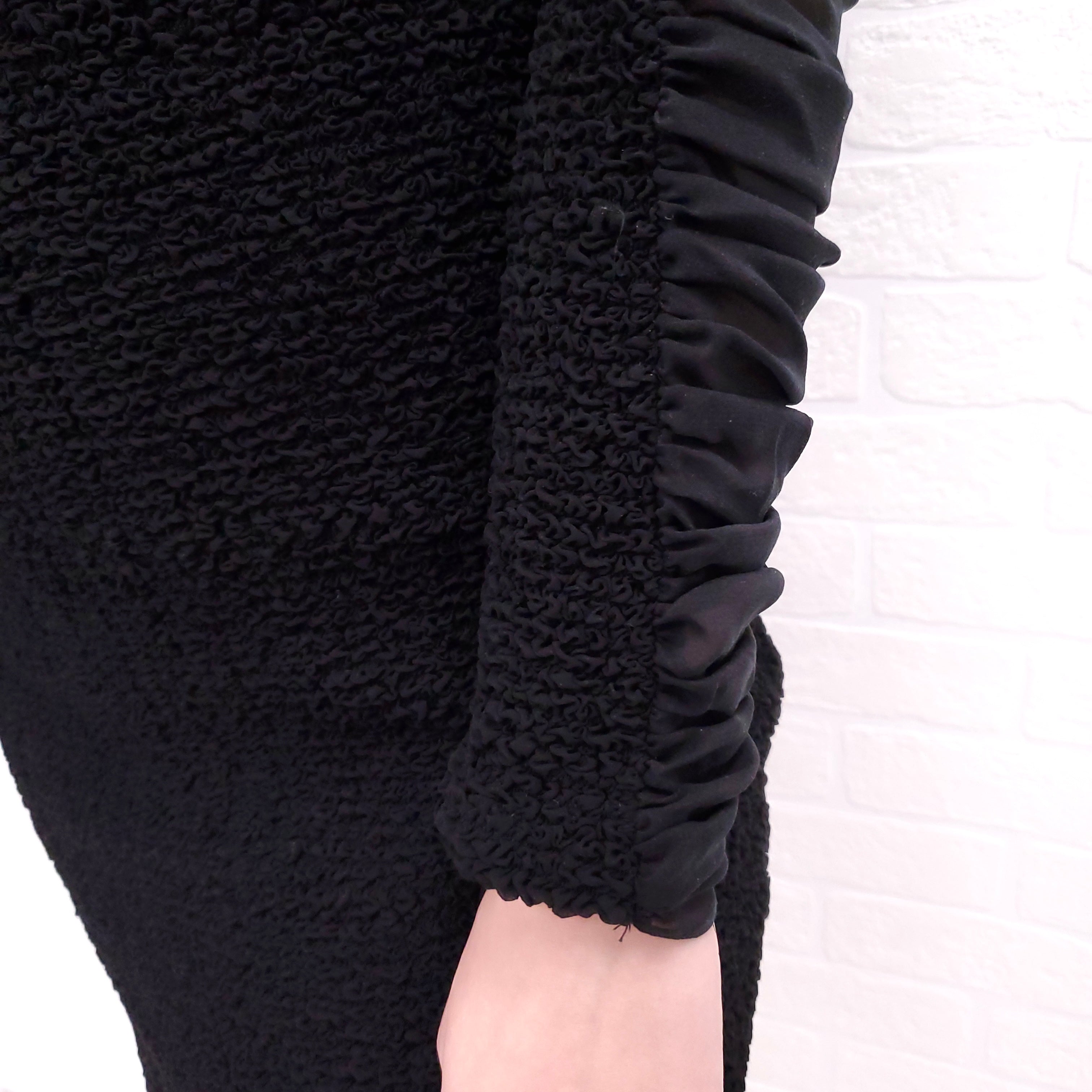 ALEXANDER WANG BLACK ROUNDED SLEEVE DRESS ($1750) - SIZE 0
