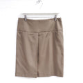 HERMÈS KHAKI GREEN SKIRT - SIZE 8