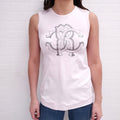 ROBERTO CAVALLI PINK LOGO TANK TOP - SIZE 8 KIDS/XXS WOMENS