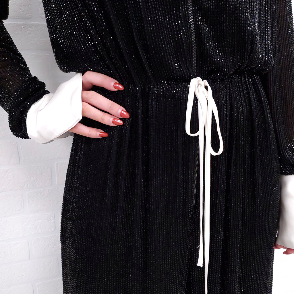 NAEEM KHAN SEQUIN JUMPSUIT - SIZE 8
