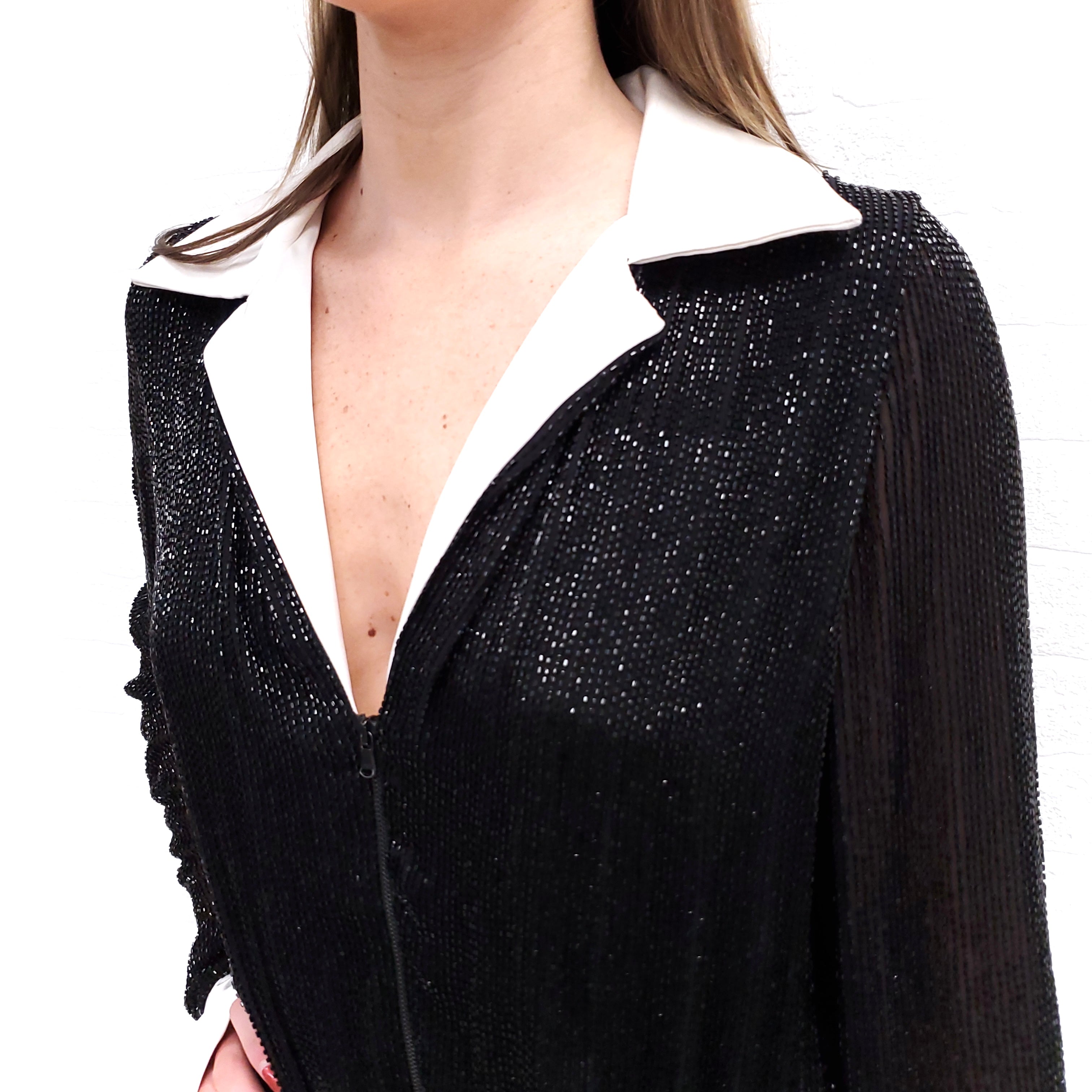NAEEM KHAN SEQUIN JUMPSUIT - SIZE 8