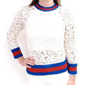 GUCCI LACE TOP WITH SPARKLE BANDS ($2145) - SIZE XXS
