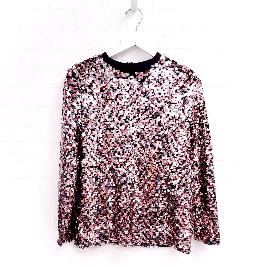 ALEXANDER MCQUEEN SEQUIN TOP - SIZE 38