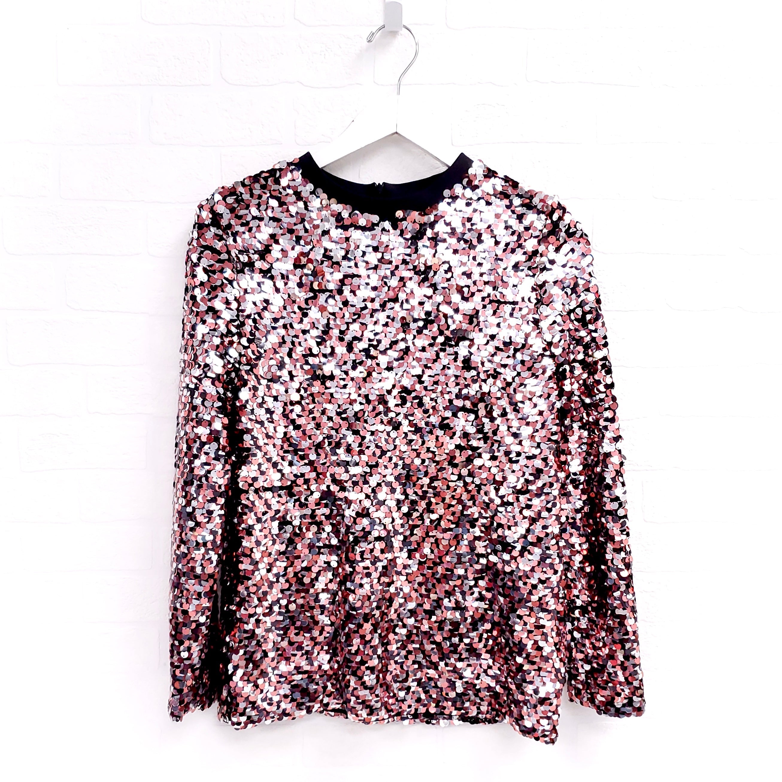ALEXANDER MCQUEEN SEQUIN TOP - SIZE 38