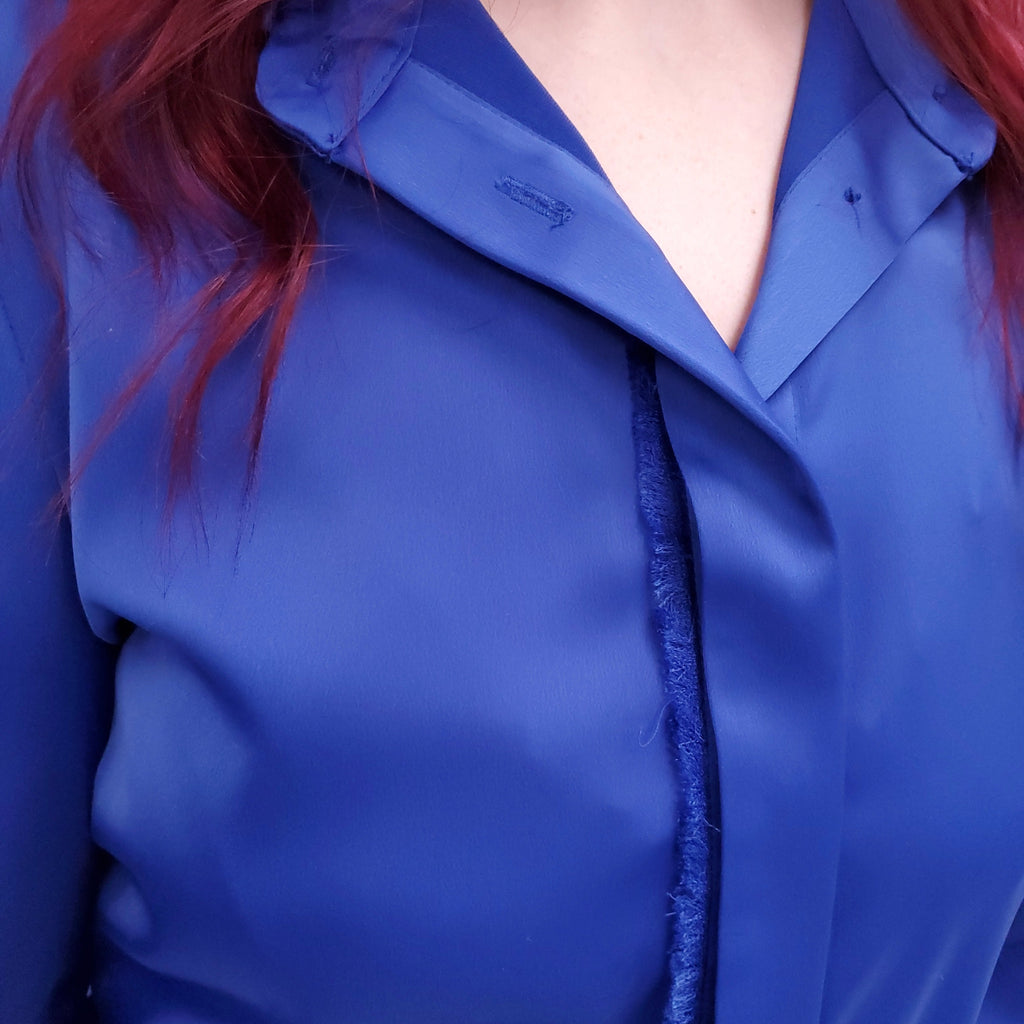 PROENZA SCHOULER ROYAL BLUE TOP AND PANT SET - SIZE 6
