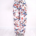 ROSETTA GETTY PRINTED UTILITY PANTS - SIZE 6