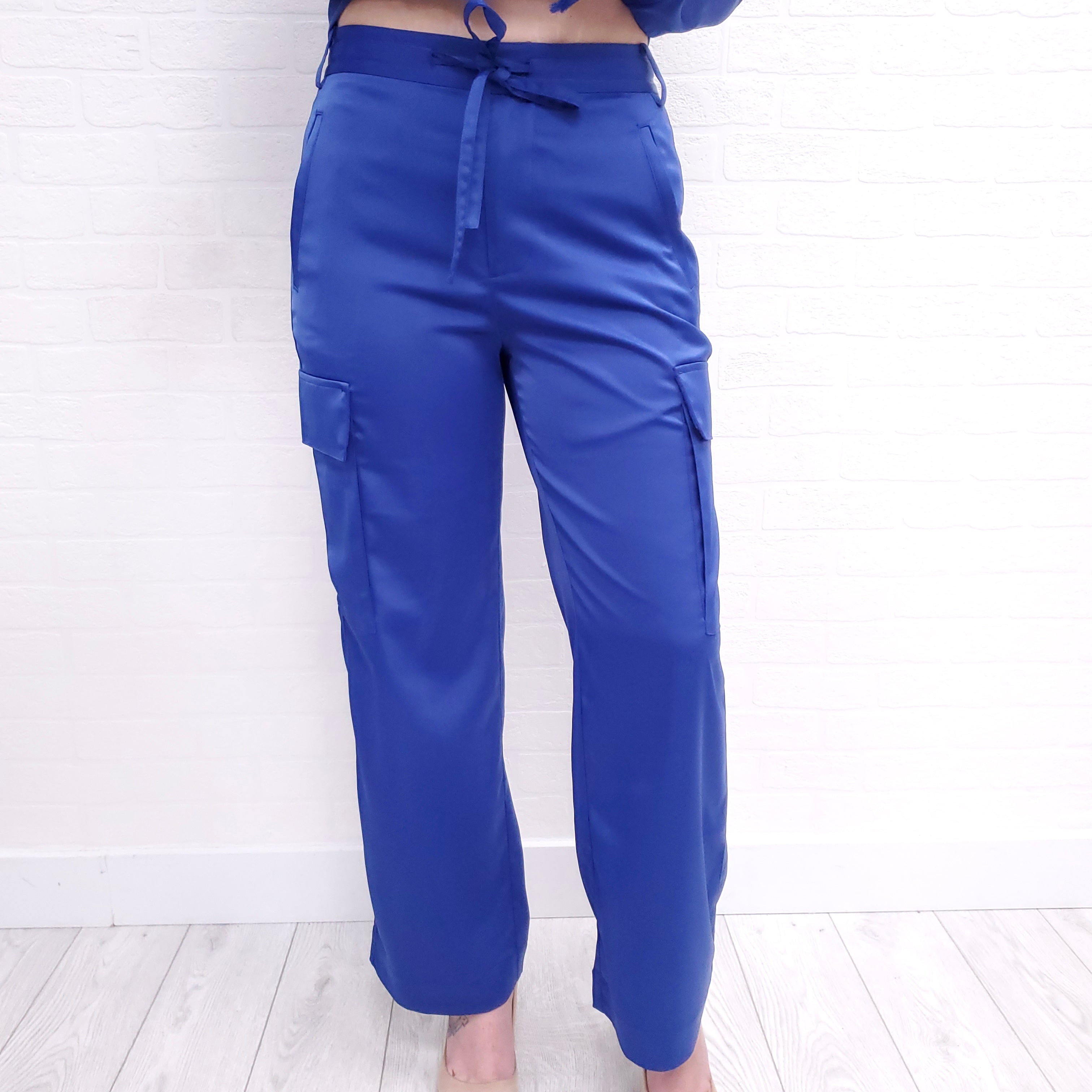 PROENZA SCHOULER ROYAL BLUE TOP AND PANT SET - SIZE 6