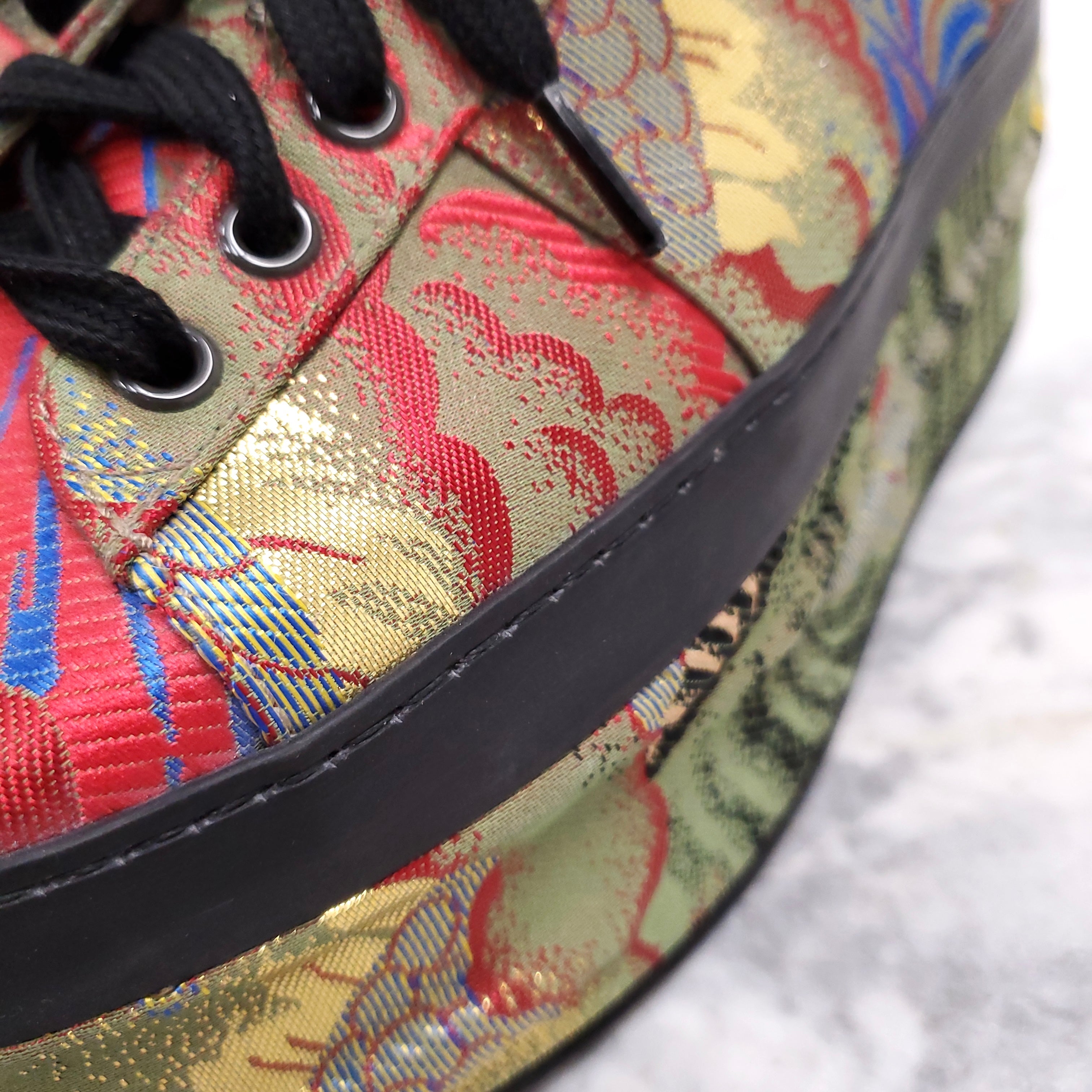 GUCCI PATTERN PLATFORM SNEAKERS - SIZE 39.5