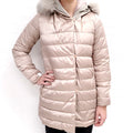 MAX MARA REVERSIBLE COAT WITH FUR HOOD - SIZE 4