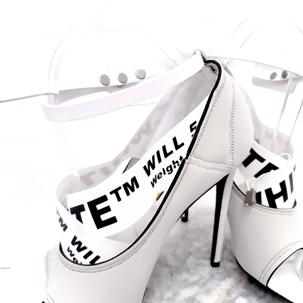 OFF-WHITE COLLECTIBLE LOGO HEELS - SIZE 41