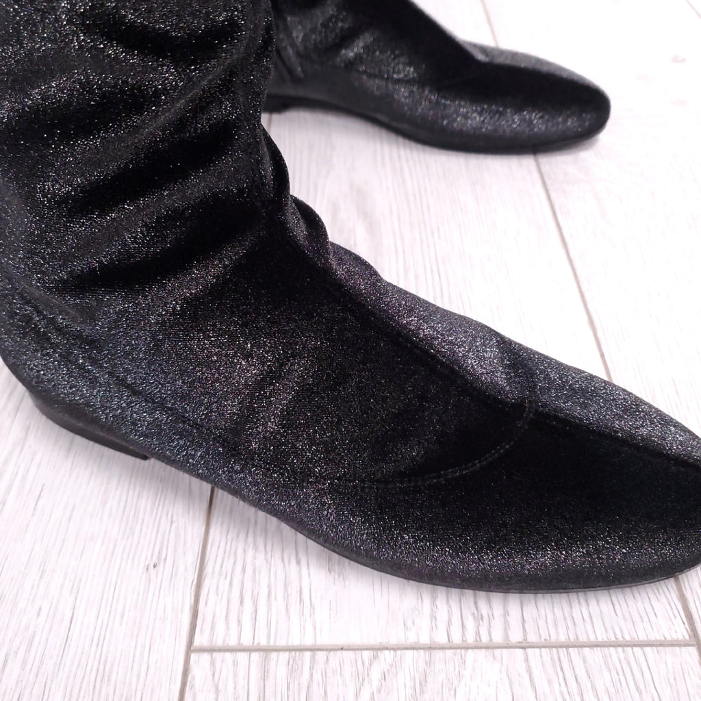 GIUSEPPE ZANOTTI VELVET SPARKLE THIGH HIGHS ($1800) - SIZE 40