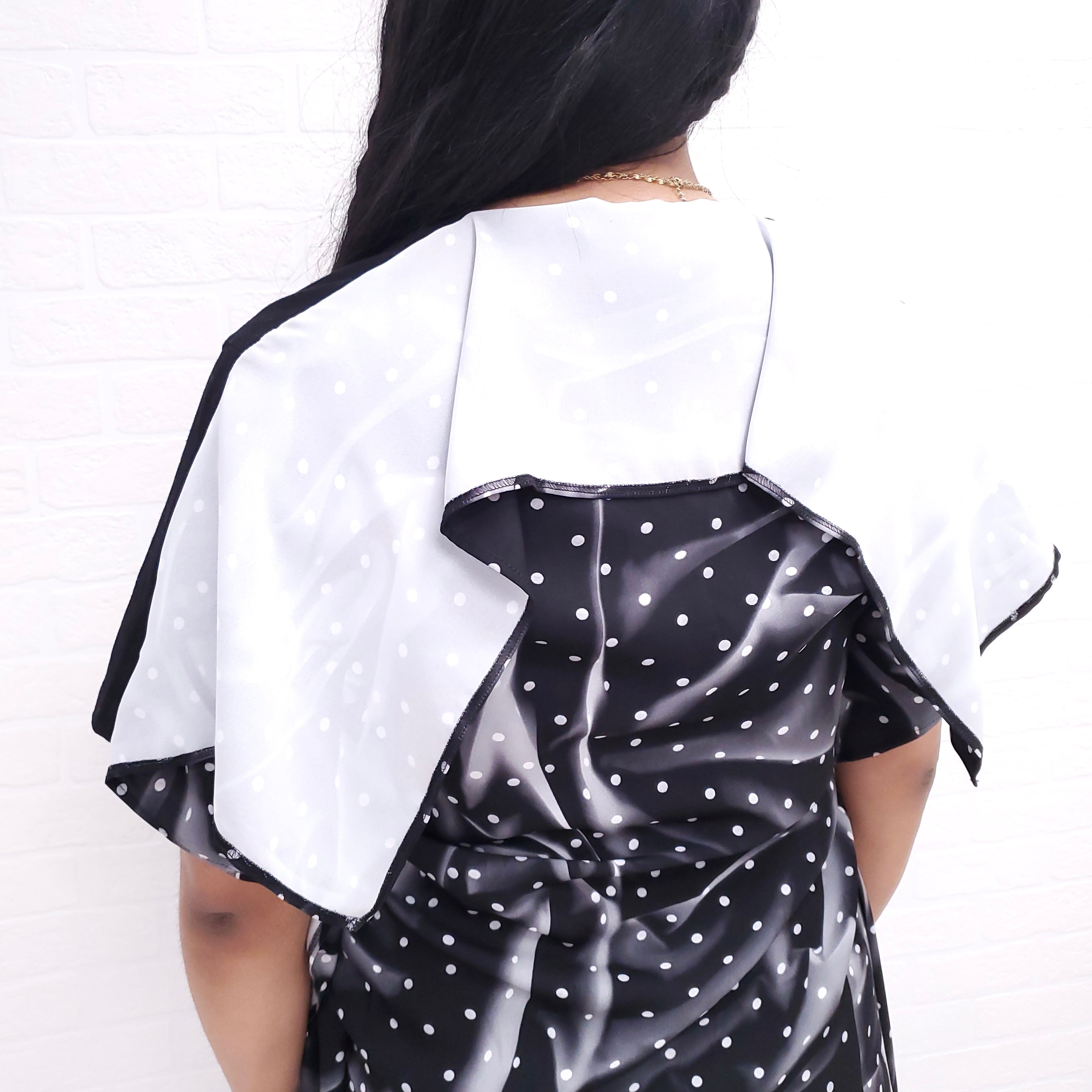 MM6 MAISON MARGIELA RECTANGULAR POLKA DOT TEE - XS