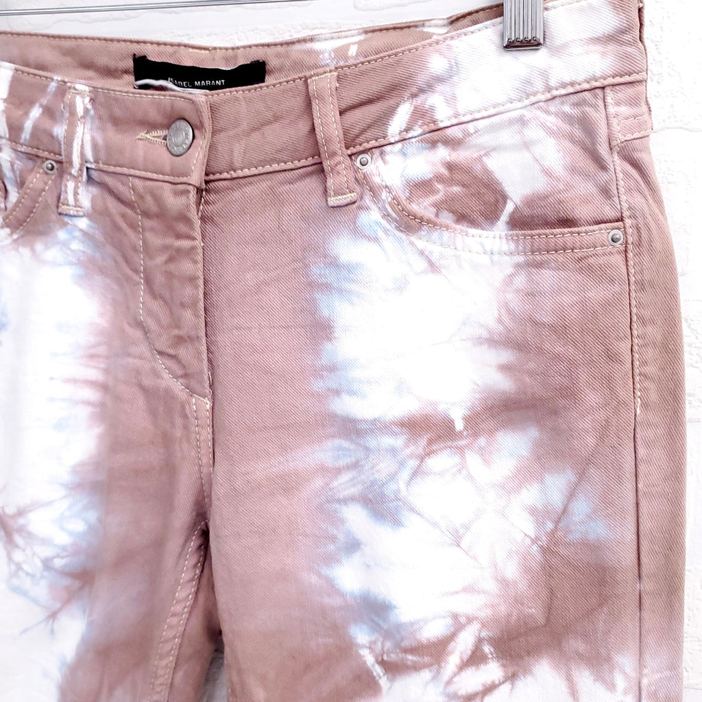 ISABEL MARANT PINK TIE DYE JEANS - SIZE 40(4)